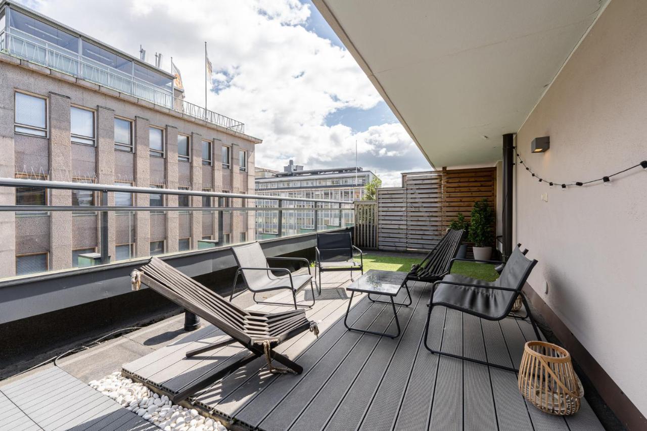"Penthouse" - Renovated 1Br Apt With Sauna & 60M2 Private Terrace, Hosted By 2Ndhomes Tampere Eksteriør billede